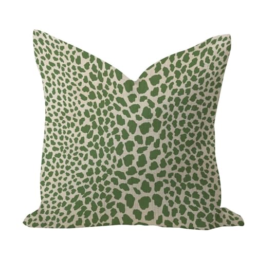 Decorative Pillow Cover 26x26in Cheetah Leopard Print Animal Chinoiserie Decor Comfortable Throw Pillow Case Cheetah Print European Cotton Linen Throw Pillows Cases for Indoors Car Patio