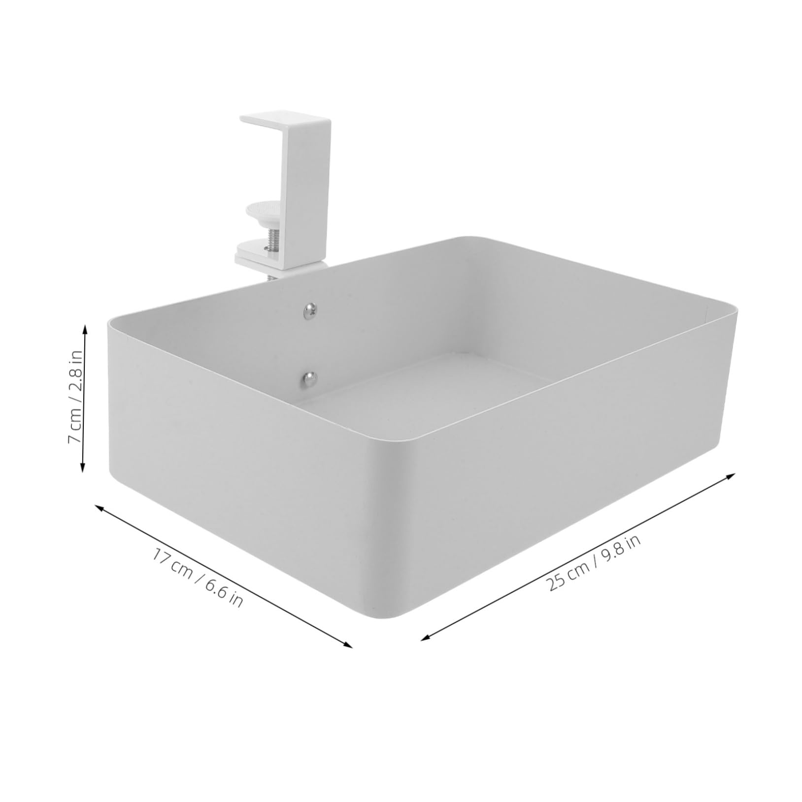 Operitacx Cestino Portaoggetti in Metallo da Appendere Sott Scrivania Mensola Contenitore per Piccoli Spazi in Cucina e Bagno Organizer Multifunzione