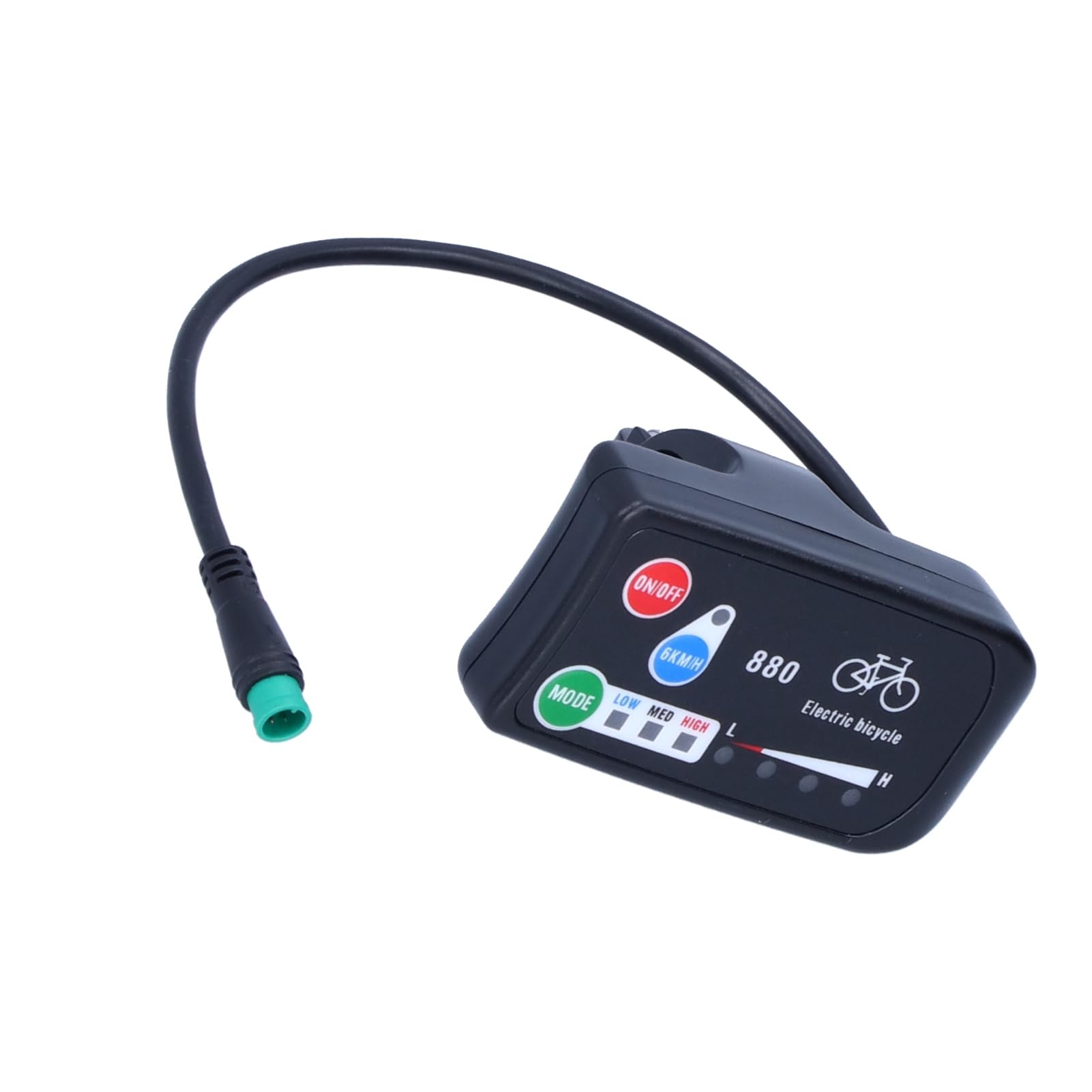 36V 48V Display Meter, Bicicletta Elettrica per Display Bici KT‑LED880 36V 48V Display Metro Accessori Bici Connettore Maschio a 5 Pin