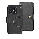 Auotu PU Leder Flip Brieftasche Handyhülle Lederhülle Cover Tasche Hülle Hülle Etui für DOOGEE Blade GT Pro/DOOGEE Blade GT Play Smartphone (Schwarz)