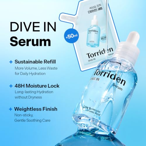 Torriden DIVE IN Serum 1 69 fl oz refill pouch 1 69 fl oz Deep Hydration to Get Glow Skin - image 2