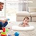 Baby Lounger for Newborn, Bionic Design Baby Lounger, Soft Organic Cotton Breathable Lounger for Infants 0-18 Months (White)