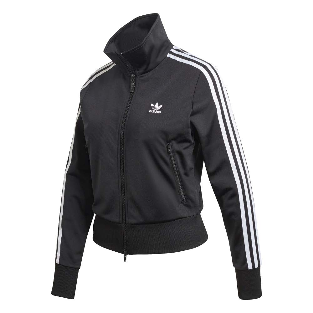 adidas Originals womens Firebird Track Jacket Black/White Large