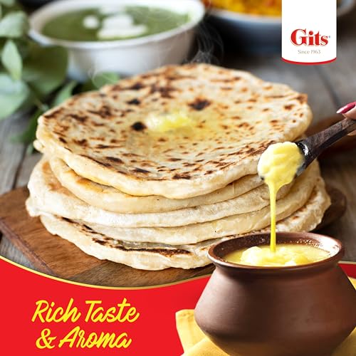 Image of Gits Cow Ghee 500 ml carton | Pack of 2 | Aroma in every drop |Pure Veg, Pure Cow Ghee, Desi Ghee, No preservatives | Rich Taste & Aroma | Good source of Vitamin A, Delicious, Healthy & Nutritious | Good for Digestion, Heart, Skin and Hair | Homemade taste