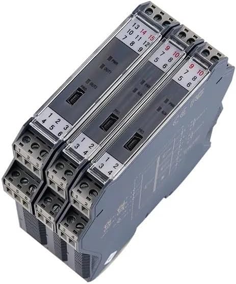DEBLAN DC 4-20mA to 0-10V/0-5V Signal Isolator, 1 Input 2 Output, 0-10V Output, 0-10V Input, DC 12 to 24V Power