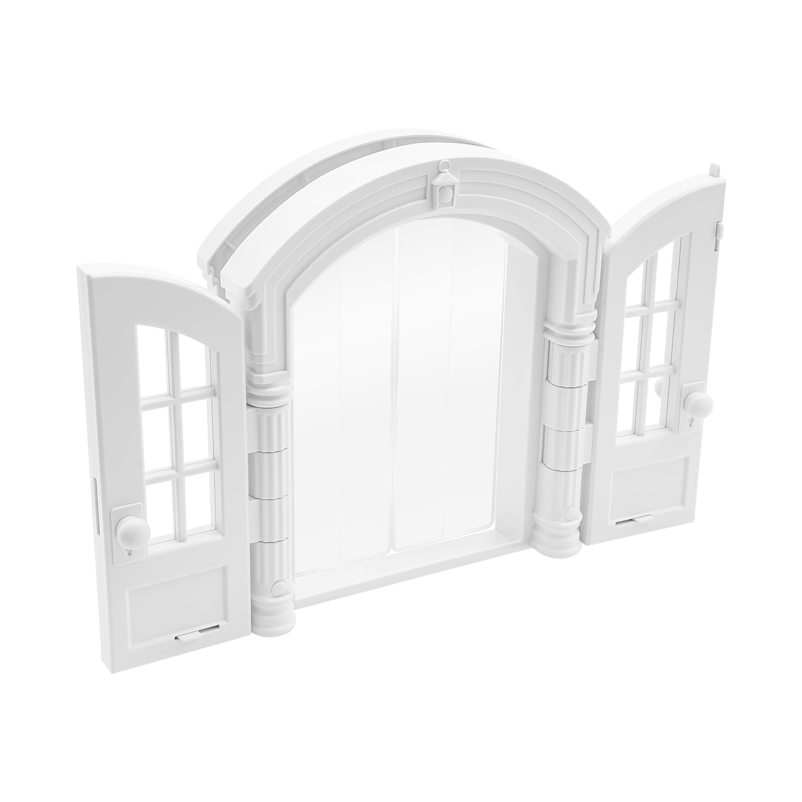 Porta per gatti, porta interna a doppia porta, per animali domestici | ABS lucidato, doppia porta a 180°, 17 x 24 cm, fino a 10 kg, con finestra, chiusura di sicurezza