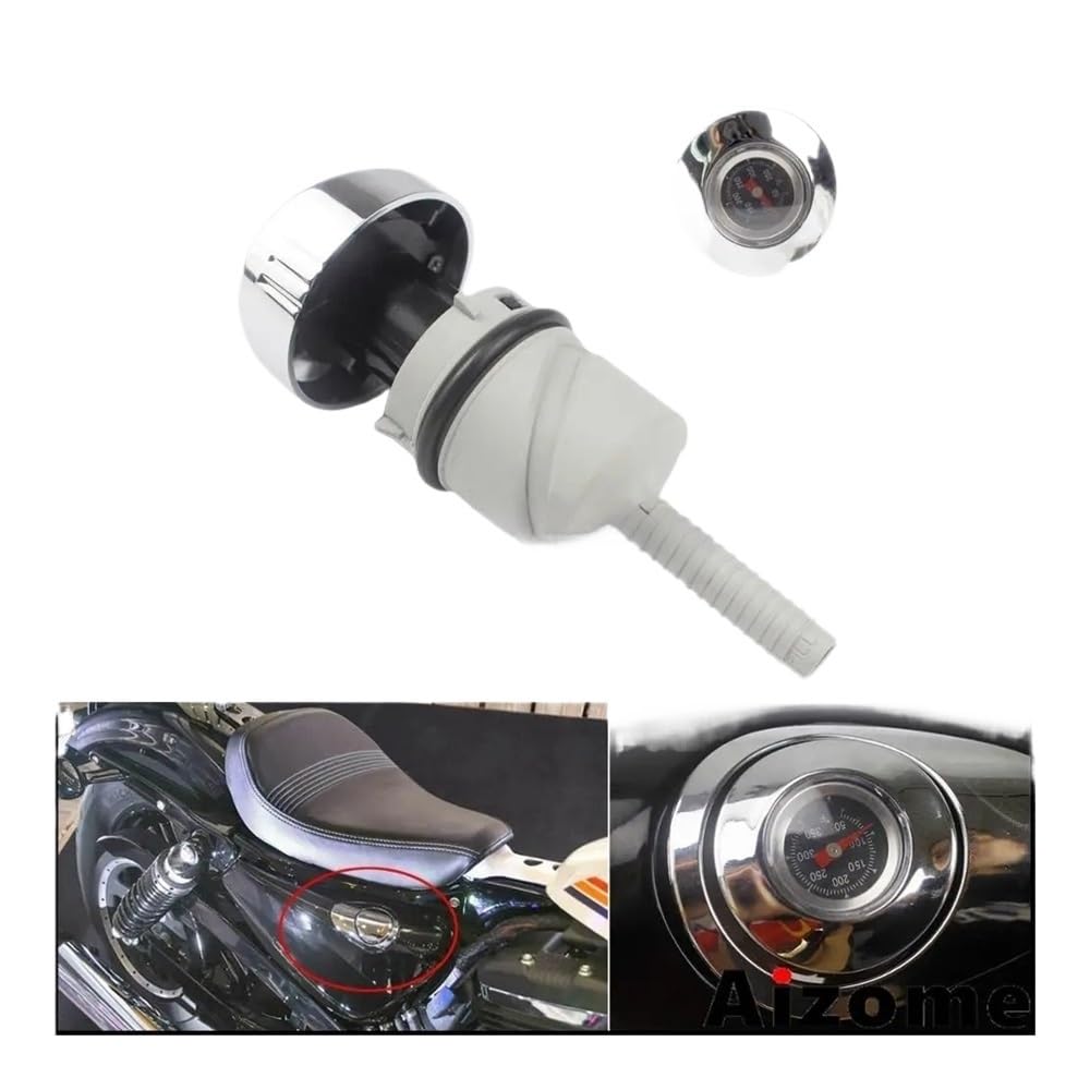 Jauge Température D'huile Moto pour Sportster pour Forty-Eight pour Spécial pour XL1200XS 2018-2019(Black)