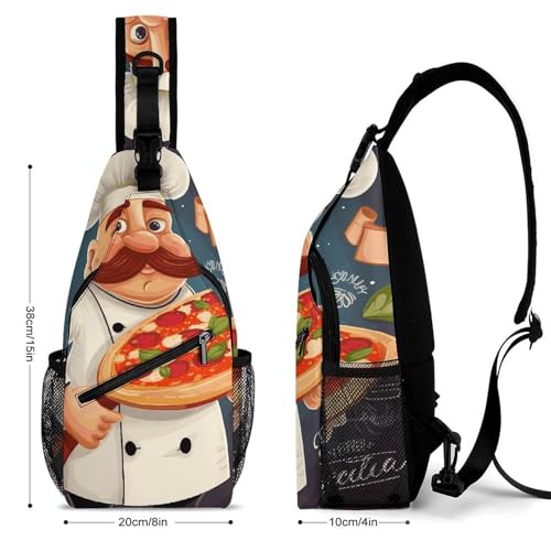 Mochila Sling Bag Crossbody para Senderismo y Viaje 38x20cm miniatura 2