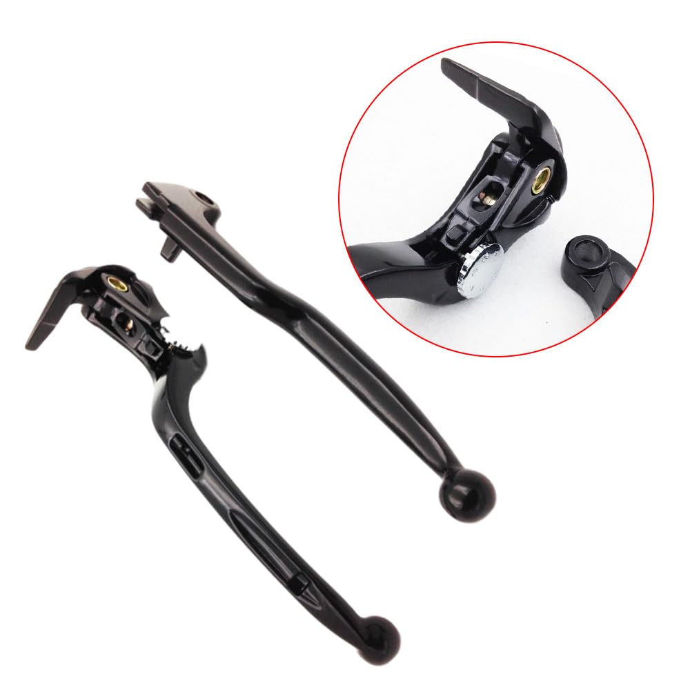 Baceyong Set di leve freno e frizione per moto Kit di montaggio maniglia per moto Compatibile con Suzuki GSX-R 600/750 2006-2012 Sinistra e Destra Nero