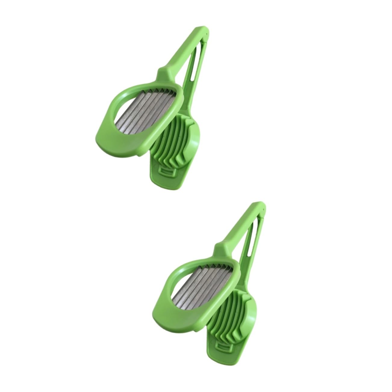 Mikinona 2pcs Multifunctional Mushroom and Slicer Cutter Ergonomic Kitchen Gadget for Slicing Fruits and Vegetables for Home and Restaurant Use Green