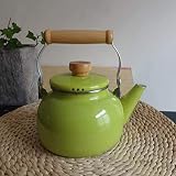 ★ Esmalte Hervidor de cocina Materiales de alta calidad, pulidos a mano, alta dureza, alta temperatura y resistencia al desgaste.