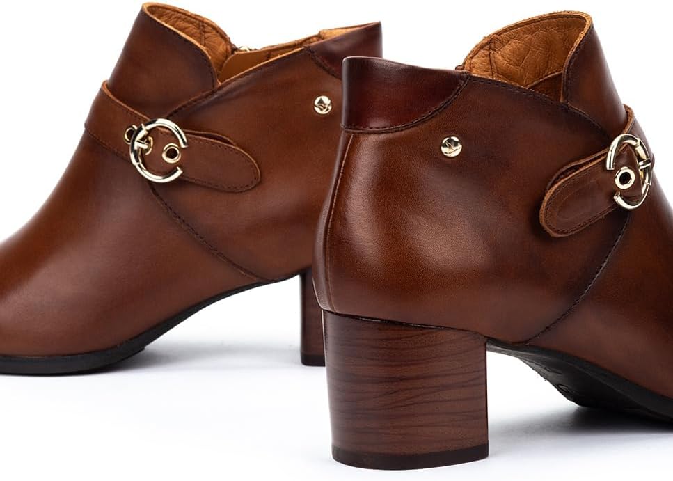 PIKOLINOS womens Pikolinos High-heel Ankle Boot Leather Calafat for Woman Color Cuero
