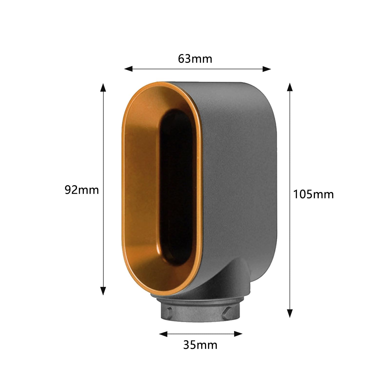 Buse de rechange pour sèche-linge Dyson Airwrap Styler HS01 HS05, embouts pour Dyson Airwrap, répartition uniforme du flux d'air, séchage rapide des cheveux (doré)