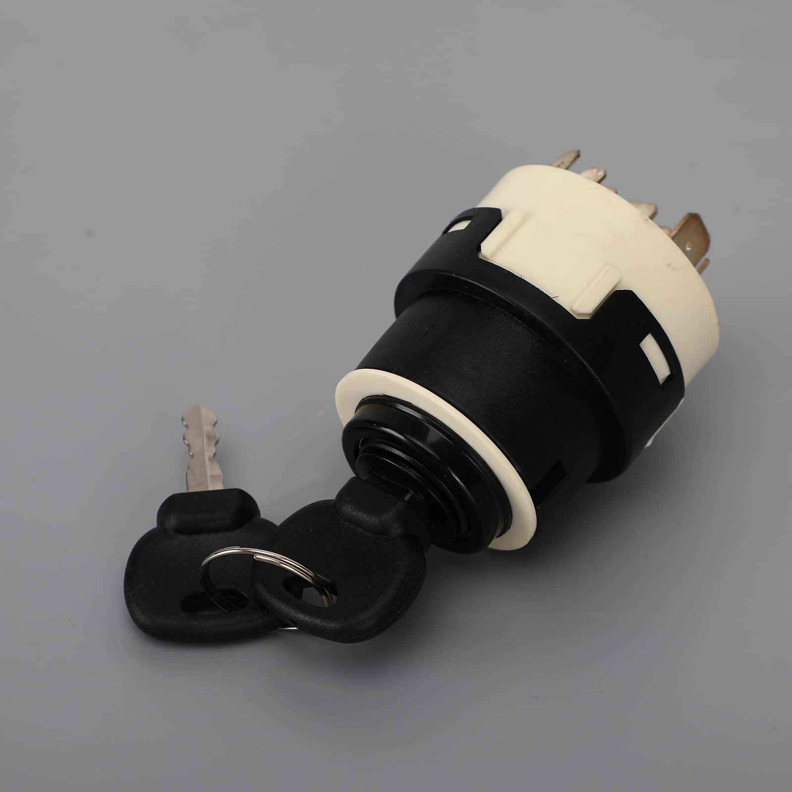 Topteng Ignition Switch with 2 Keys 701/80184 701/45500 Adatto per JCB 1400B 1550B 1600B 1700B, Adatto per JCB New Holland Perkins Case Manitou Merrit keyed
