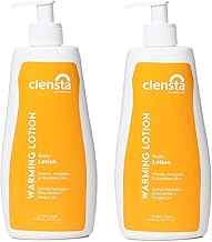 Clensta WARMING Body Lotion Pack of 2 x 400ml for All Skin Types Winter Women Men | Warms, Insulates & Hydrates Skin | Enriched with Ginger Oil, Shea Butter & Active Peptides