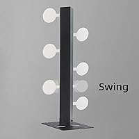 Vista 4 de Atflbox El soporte de objetivo de tiro con balanceo de metal con 6 placas de acero para práctica de armas BB de airsoft (árbol de duelo)