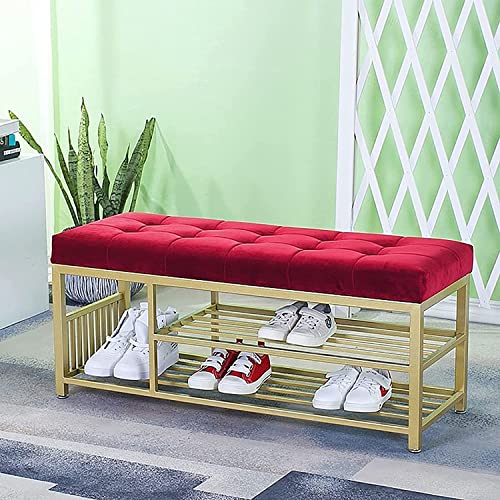 Organisateur de chaussures moderne avec assise capitonnée