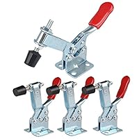 IMAGINE 4-teiliger horizontaler Kniehebelspanner, Antirutsch-Schnellspanner aus Metall (201B,90kg)