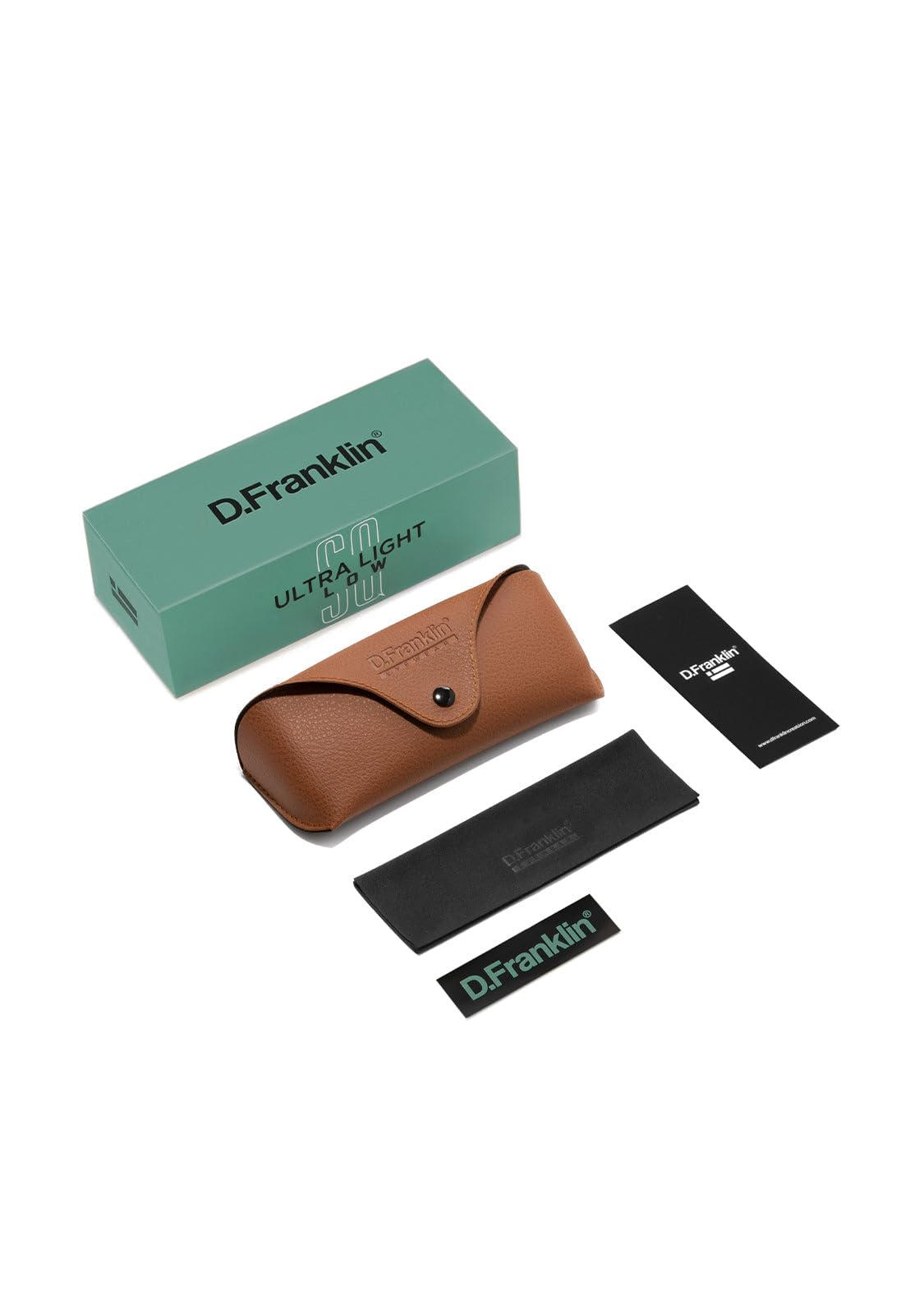 D.Franklin Sonnenbrillen - Unisex - Sonnenbrille mit UV- Schutzgläsern - Modell ultra-light-sq-low - Rechteckig - Für Männer und Frauen - Sunglasses