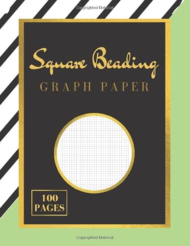 square beading graph paper: seed bead paper book
