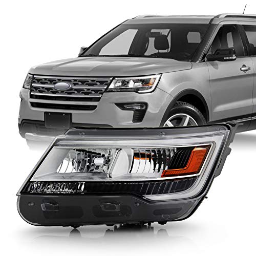 AKKON - For 2016-2018 Ford Explorer Limited | Platinum | XLT Light Tube LED DRL OE Headlights Replacement - Left Side