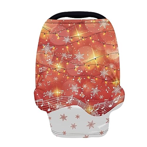 Image of Car Seat Cover Multi-Use Car Seat Canopy Cover for Babies Breathable Stretchy Nursing Breastfeeding Covers Privacy Protection Durable