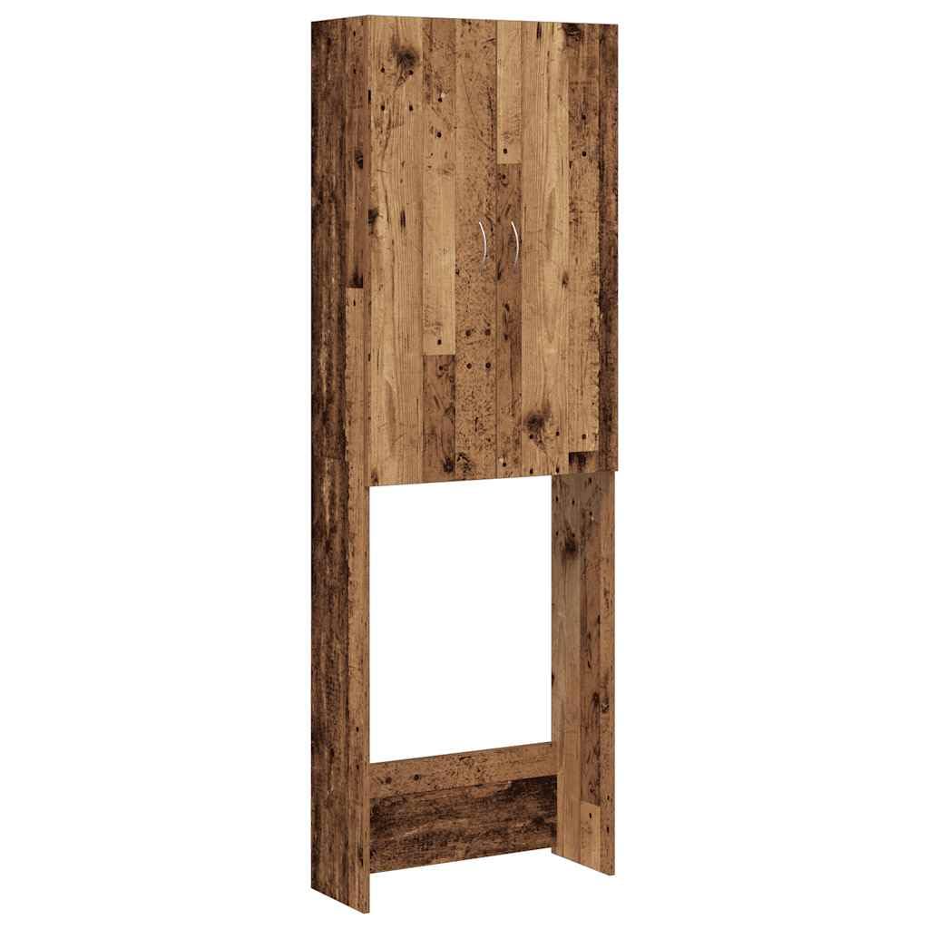 Armario para lavadora (madera, 64 x 25,5 x 190 cm)
