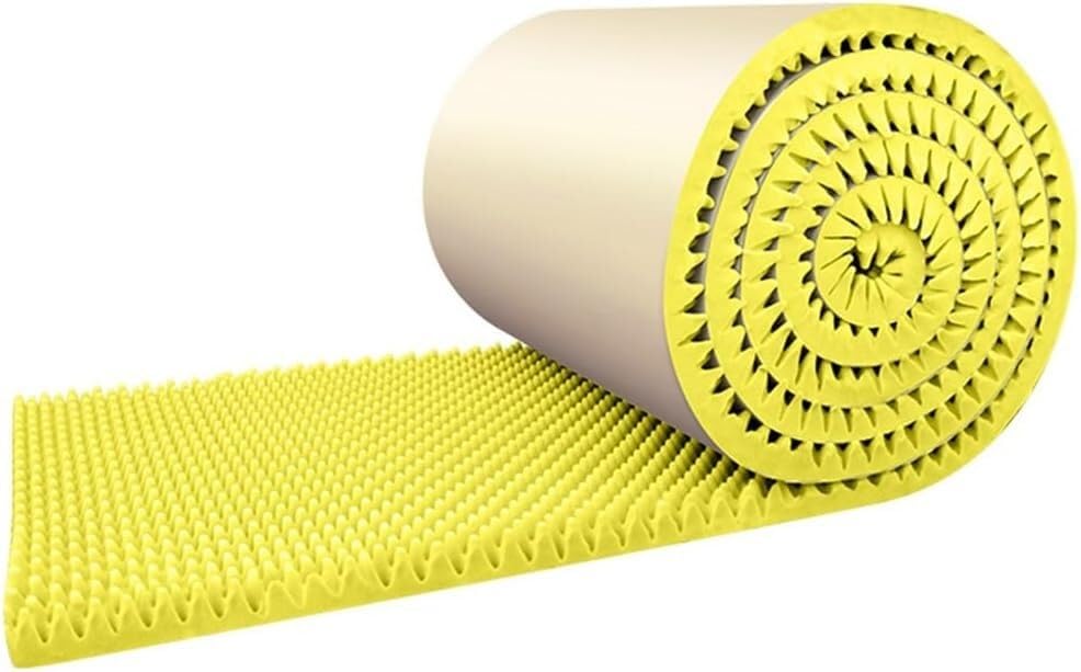 Tapis d'insonorisation autocollant jaune 5 cm pour isolation acoustique studio et chambre 1x15m