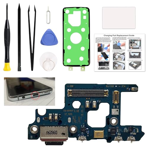 Charging Port Replacement Kit Compatible with Galaxy Note 10 Plus, Dock Board Connector with Toolkit, Instruction