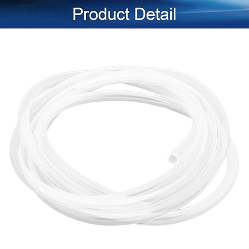 Miniatura 4 de Bettomshin 1 tubo de silicona de 3.3 ft de longitud, 0.118 in ID 0.157 in de diámetro exterior flexible de goma de silicona tubo de manguera de aire