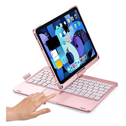 HENGHUI 360 Rotatable Touch Keyboard for iPad Air 11 inch, iPad Air 5th 4th Generation 10.9"