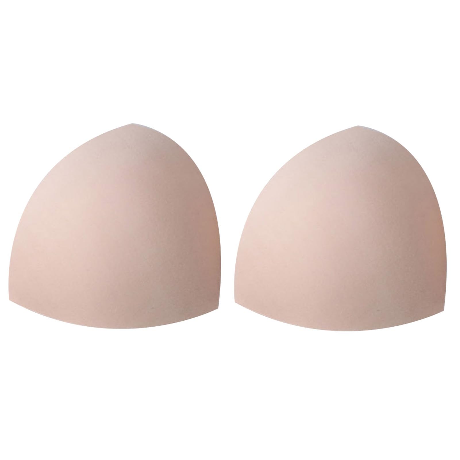 fxwtich Workout Bra Workout Sports Bras 1Pair Women Soft Removable Bra Inserts Pads Push up Breast, Skin Color Triangle, One size