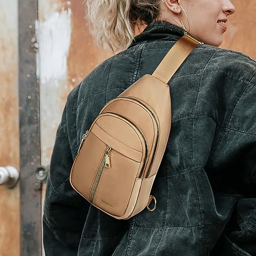 WESTBRONCO Sling Bag for Women Small Nylon Fanny Pack Lightweight Large-capacity Crossbody Bags2