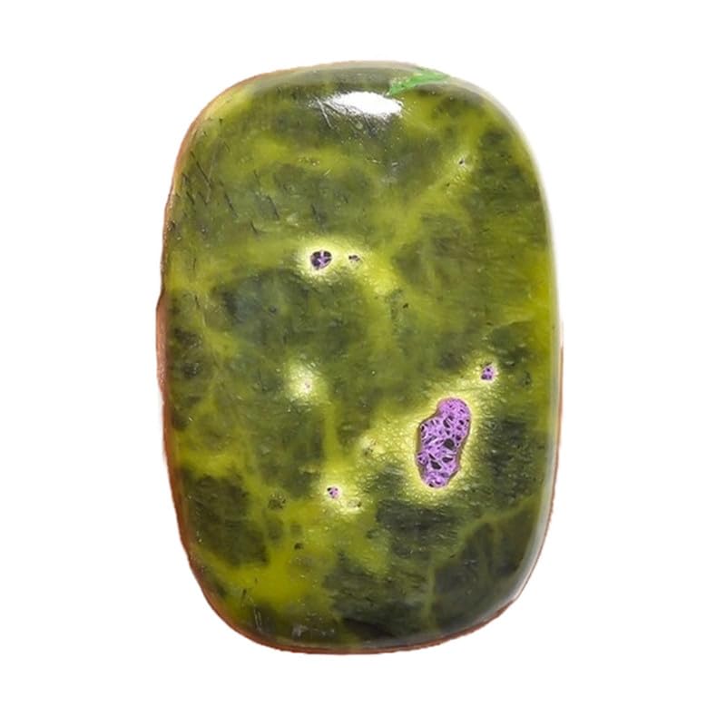 Stichtite naturelle pour création de pendentif et bague en cabochon rectangle