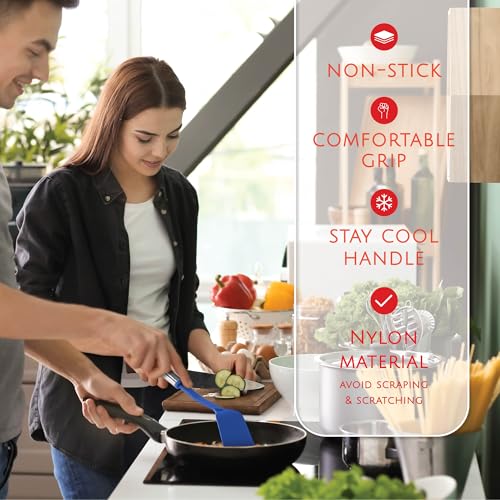 Image of Kitchen Utensils Set 35 PCS Cooking Utensils Set, Nonstick and Heat Resistant Nylon Stainless Steel Silicone Spatula Set - Kitchen Gadgets Home Essentials Kitchen Accessories, Apartment Must Haves