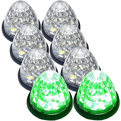 トラック用 マーカーランプ LED サイド マーカー 16LED 24V 用 汎用 8個 セット ブルー / イエロー / レッド / ホワイト / グリーン 各色あり
