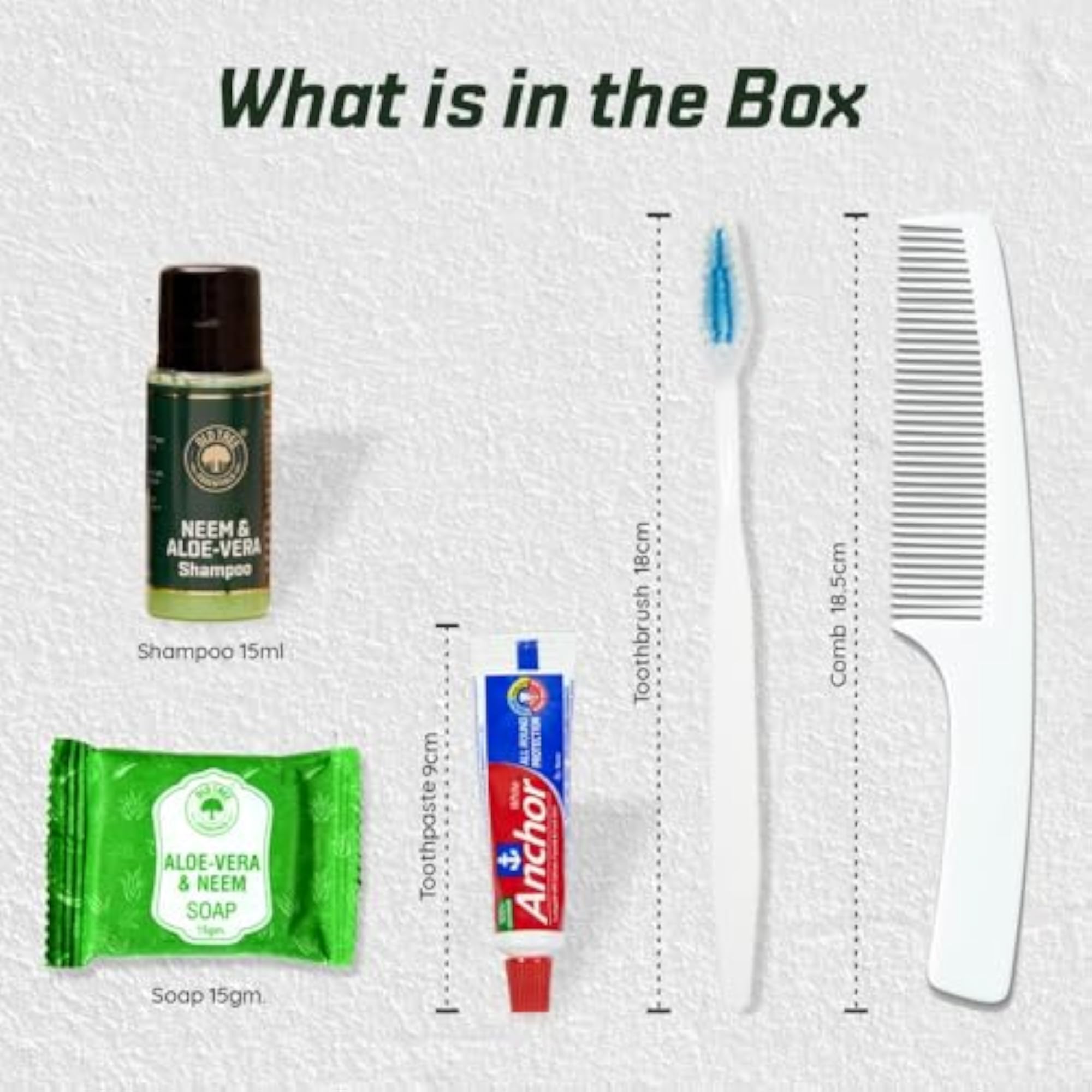Pack of 50 Hotel Guest Toiletry Kits with Shampoo & Soap