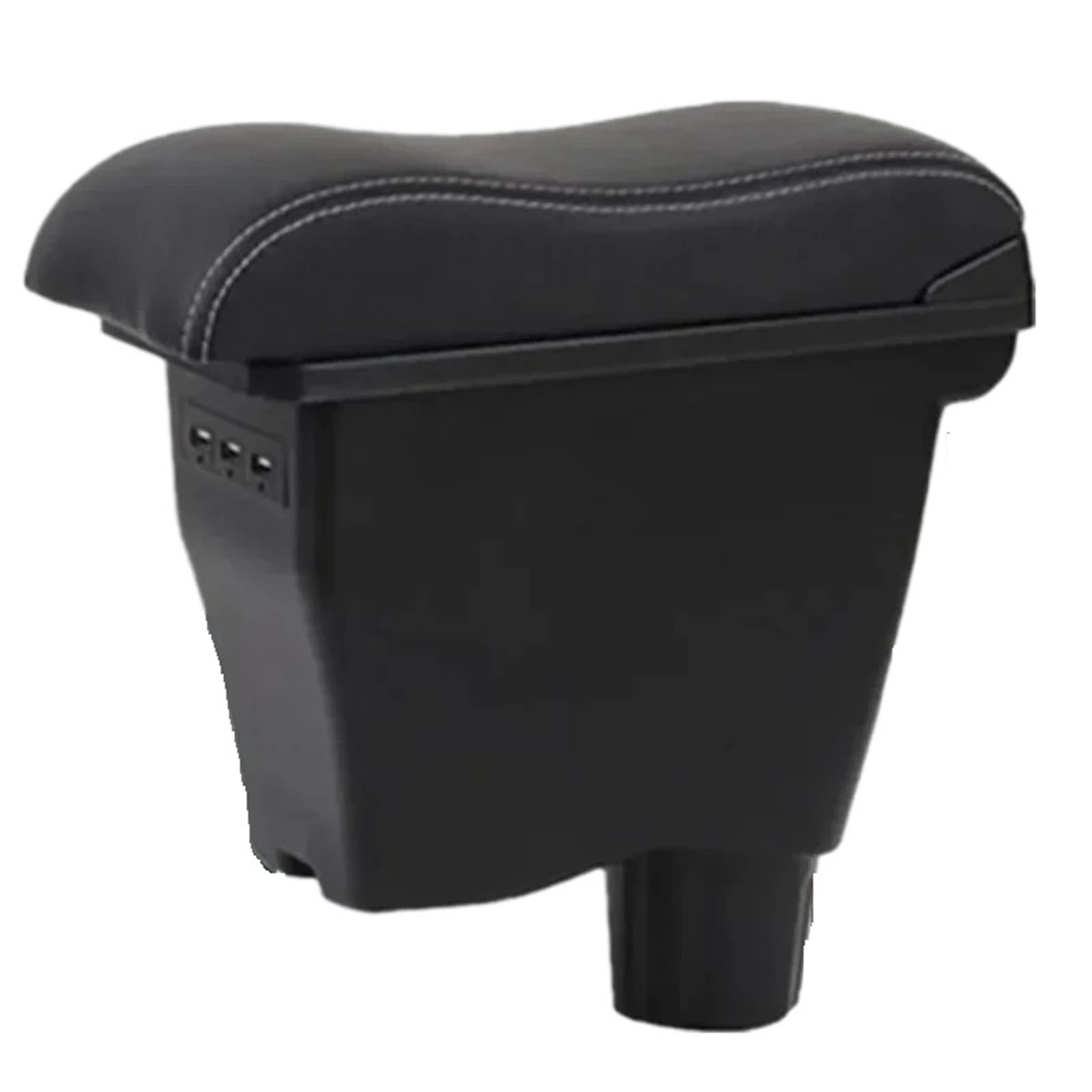 UMDJJU For Benz For Smart 453 For Fortwo For Forfour 2015-2019 Armrest Car Box Retrofit Parts Interior Storage Car Centre Console Armrest Box(2B Real Cowhide 3USB)