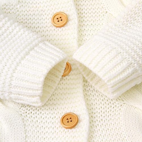 Clothes Baby Boys 0to6 Months Newborn Baby Girls Boys Cute Winter Warm Knit Outwear Baby Bodysuits 0to33