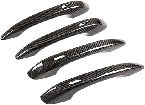 Miniatura 3 de AkosOL Compatible for Porsche Macan 2014-2023 Dry Carbon Fiber Car Exterior Door Handle Cover Trim Sticker Replacement (with Holes)