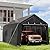K Knowbody 12 x 20 FT Carport,Heavy Duty Peak Portable Garage with All-Steel Metal Frame & Ventilated Windows, Anti-Snow UV Protection Car Canopy Outdoor Storage Shelter for Car,Truck,Boat,Black