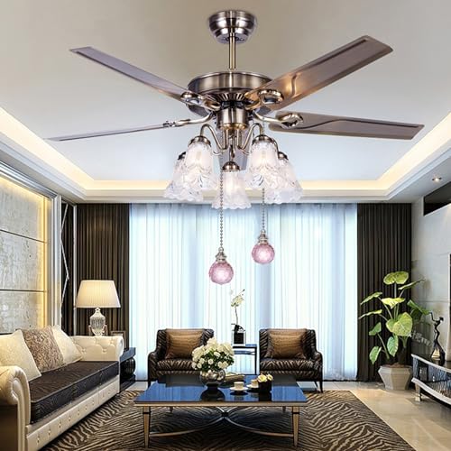 Image of Pink 2pcs Crystal Ceiling Fan Pull Chain Crystal Prism Ball 30mm Dazzling Pull Chain Extension with Connector for Ceiling Light Fan