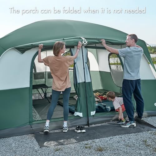 Portal 8 Person Tents for Camping, Easy Setup Cabin Tent with Large Porch, Waterproof Family Camping Tent for Outdoor Camping, Patio - Image 8
