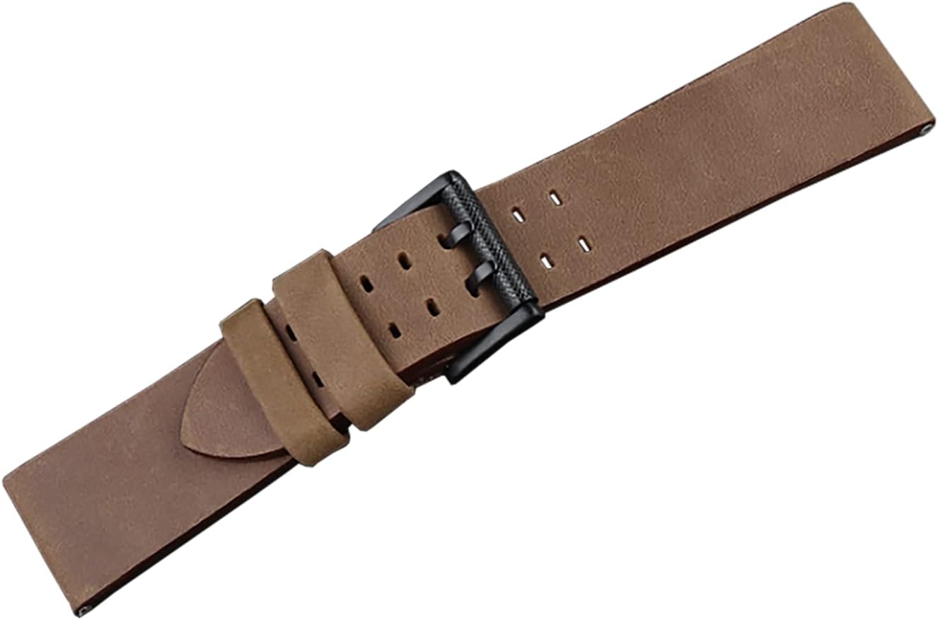 26mm Vintage Watch Straps Double-sided Crazy Horse Leather Watch Band Compatible With Luminox 1879 1940 1920 1925 1927