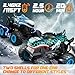 BEZGAR Monster Truck Toys - Remote Control Monster Trucks with Light & Music, Dinosaur Toys for Kids, 1:20 Scale RC Truck with 360° Spins and Drifting, Remote Control Car for Boys with Two Car Shells