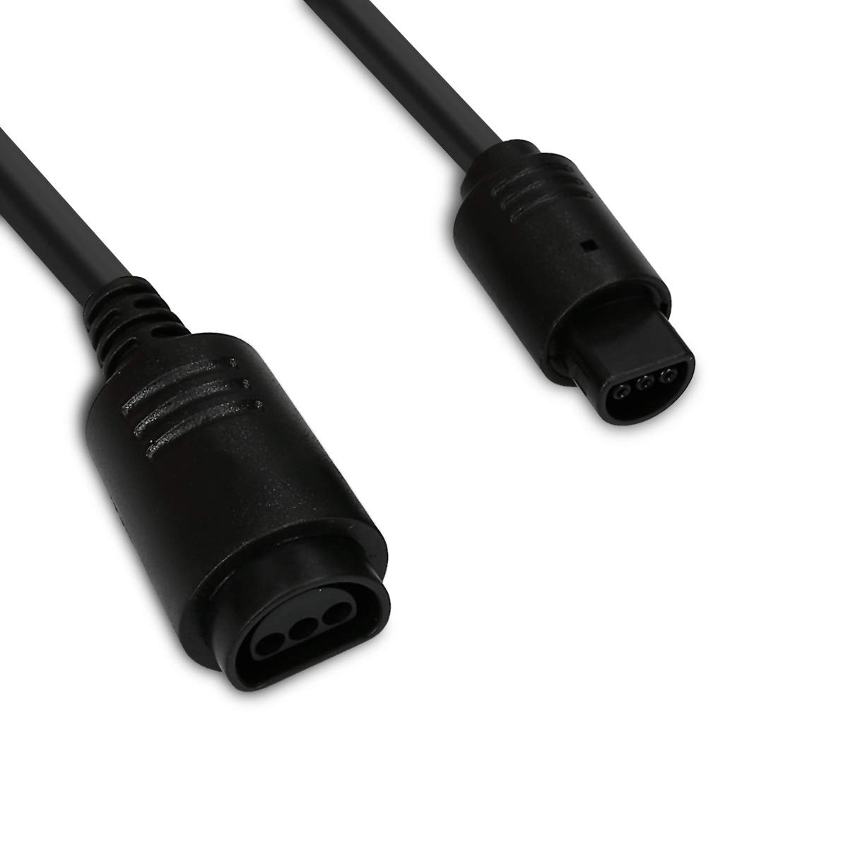 kwmobile 2x Cable de extensión compatible con Nintendo 64 Controller - Cable para consola de 180 cm en negro