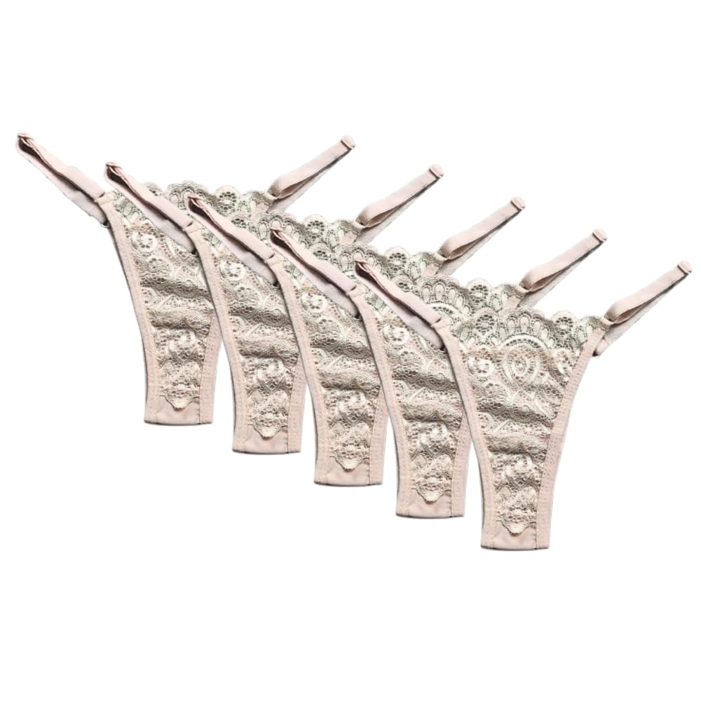 vikimo Women Lace Panty Thong Style Beige-picture-15