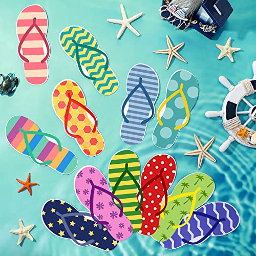 Imanes decorativos de chanclas verano pack 24 piezas miniatura 7
