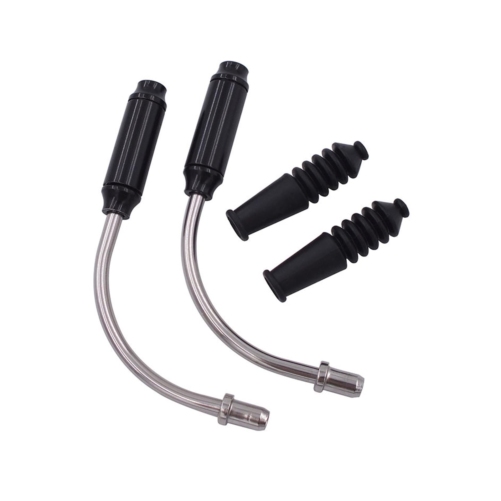 Pffiocix 01 Cushion Black Aluminum Alloy Bicycle Brake Pipe Mountain Bike Hose Brake Cable Housing Guide Alloy For Cycling Enthusiasts