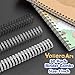 Double Loop Binding Wires for Students and Coworkers, 50 Pack Twin Loop Wire Binder Combs Spines for Booking Letter Size and Binding-Machines (50P, 2:1 Pitch, Black, 1 Inch (220 Sheet Capacity))